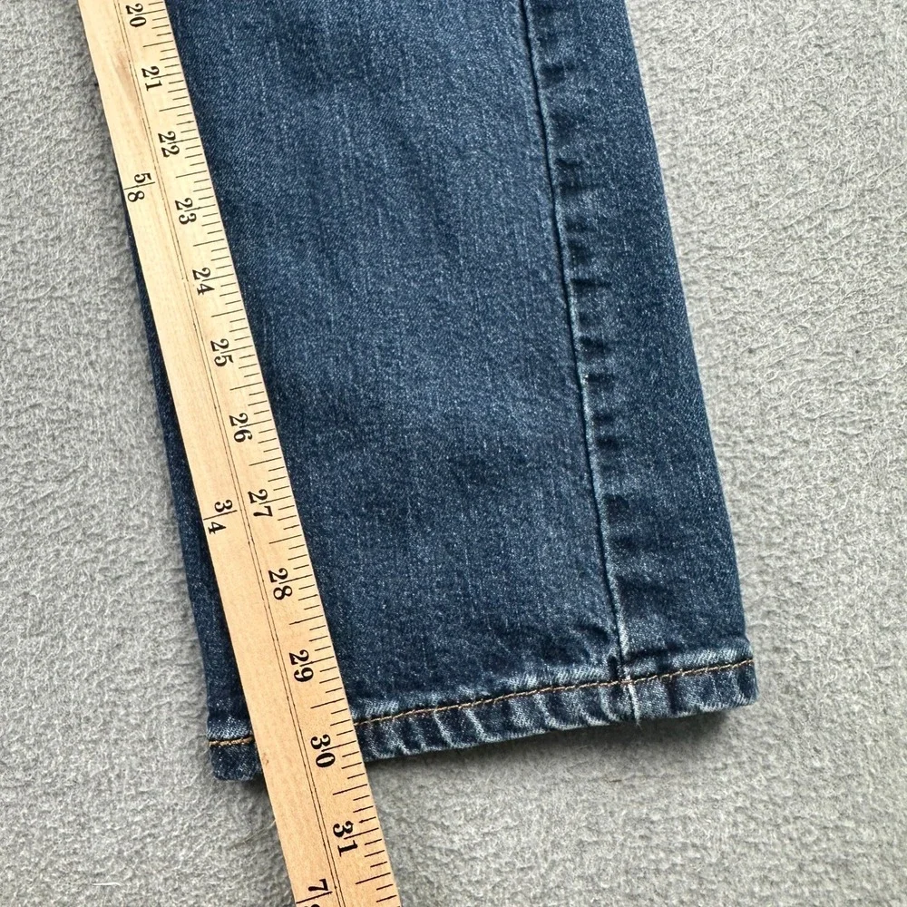 Levi's Jeans Mens 33 502 Regular Taper Blue Stretch Denim Pants